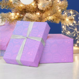 Muster aus Eiern mit verschiedenen Mustern Geschenkpapier