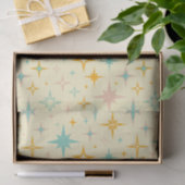 Muster aus farbenfrohen Retro-Sternen Seidenpapier (Geschenk)