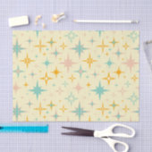 Muster aus farbenfrohen Retro-Sternen Seidenpapier (Handwerk)