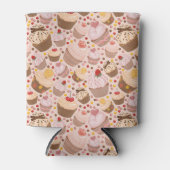 Muster aus feierlichen Kuchen Dosenkühler (Vorderseite)