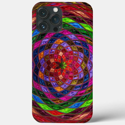 Muster aus festem Glas Case-Mate iPhone Hülle (Rückseite)
