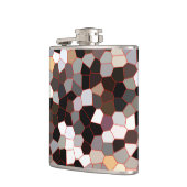 Muster aus festem Glas Flachmann (Links)