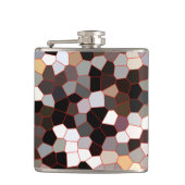 Muster aus festem Glas Flachmann (Vorderseite)