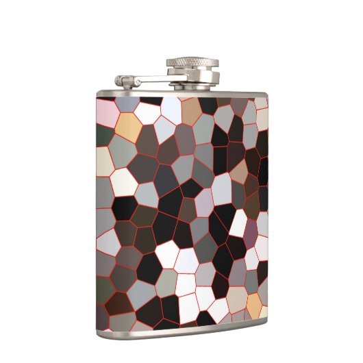 Muster aus festem Glas Flachmann (Rechts)