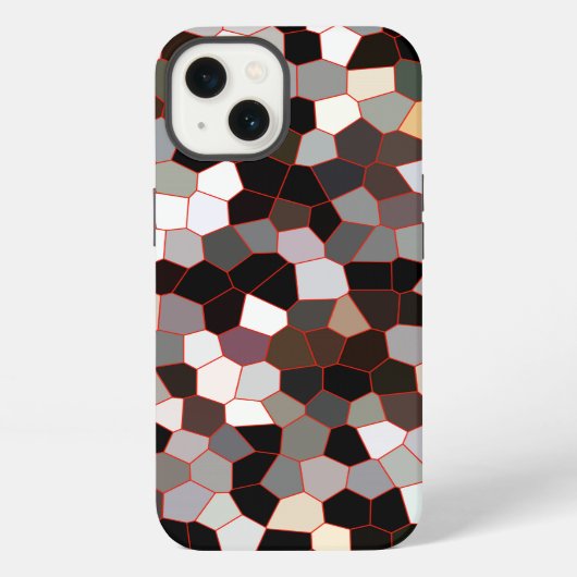 Muster aus festem Glas iPhone Hülle (Rückseite)