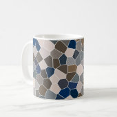 Muster aus festem Glas Kaffeetasse (Vorderseite Links)