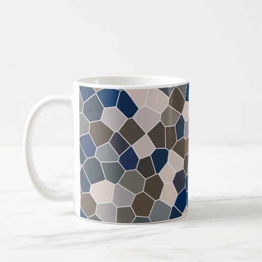 Muster aus festem Glas Kaffeetasse (Links)