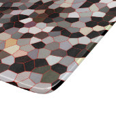 Muster aus festem Glas Schneidebrett (Ecke)