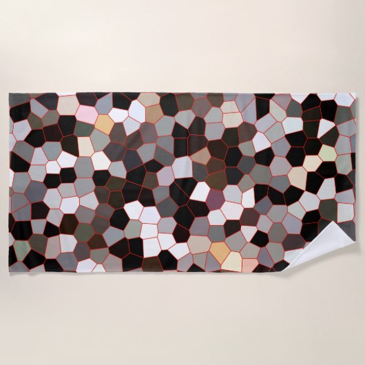 Muster aus festem Glas Strandtuch (Vorderseite)