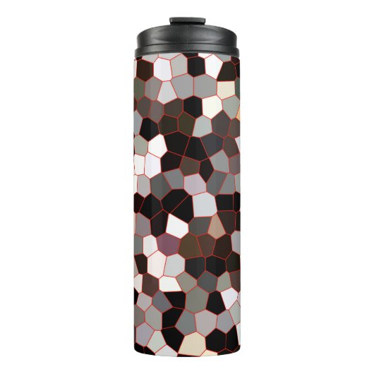 Muster aus festem Glas Thermosbecher (Vorderseite)