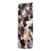 Muster aus festem Glas Thermosbecher (Nach links gedreht)