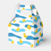 Muster aus gelbem Gummi Geschenkschachtel (Rückseite)