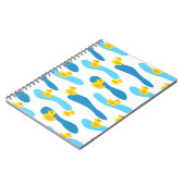 Muster aus gelbem Gummi Notizblock (Linke Seite)