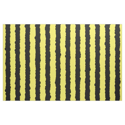 Muster aus gelben und schwarzen bee-ähnlichen Stre Stoff (Yard (91,4 cm))