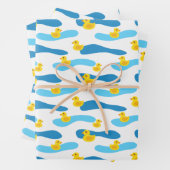 Muster aus Gelbkautschuk Geschenkpapier Set (Beispiel)