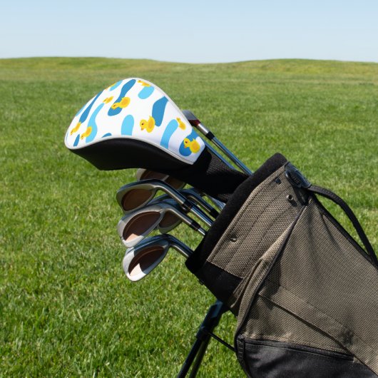 Muster aus Gelbkautschuk Golf Headcover (In SItu)