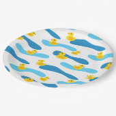 Muster aus Gelbkautschuk Pappteller (Schrägansicht)