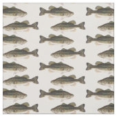 Muster aus gepolstertem Bass Fish Stoff (Muster)