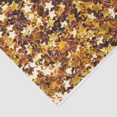 Muster aus Gold und Braunen Sternen Seidenpapier (Ausschnitt)