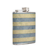 Muster aus Gold und Grau Flachmann (Rechts)