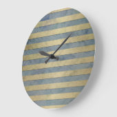 Muster aus Gold und Grau Große Wanduhr (Winkel)
