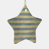 Muster aus Gold und Grau Keramik Ornament (Rechts)