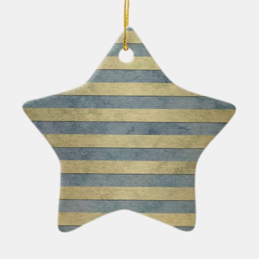 Muster aus Gold und Grau Keramik Ornament (Vorne)