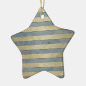 Muster aus Gold und Grau Keramik Ornament (Links)