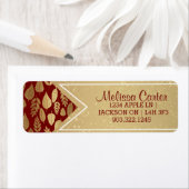 Muster aus Gold und Rotem Lef (Insitu)