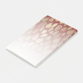 Muster aus Gold und Rotem Lef Post-it Klebezettel