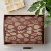 Muster aus Gold und Rotem Lef Seidenpapier (Geschenk)