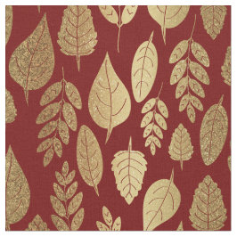 Muster aus Gold und Rotem Lef Stoff