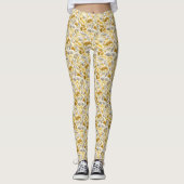 Muster aus Gold und Silber Leggings (Vorderseite)