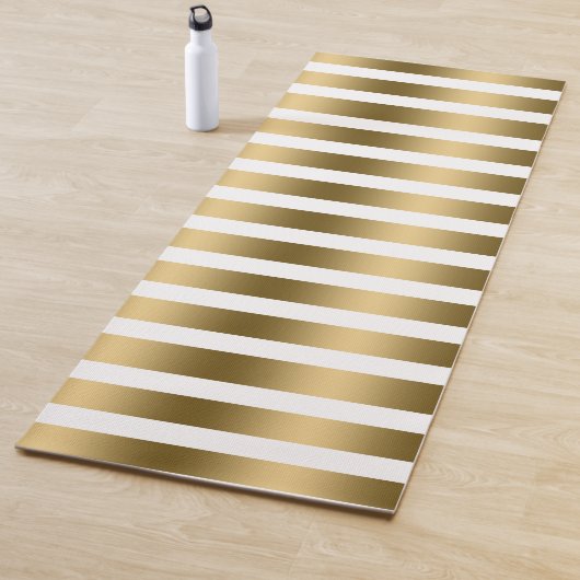 Muster aus Gold und Weiß Yogamatte (Beispiel)