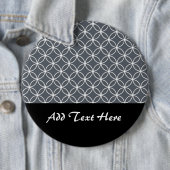 Muster aus grauem und weißem Stahl Button (Beispiel)