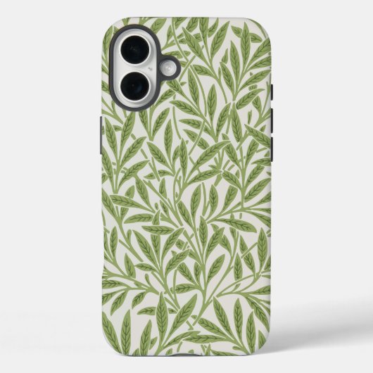 Muster aus grünen, blättrigen Zweigen  Case-Mate iPhone Hülle (Rückseite)