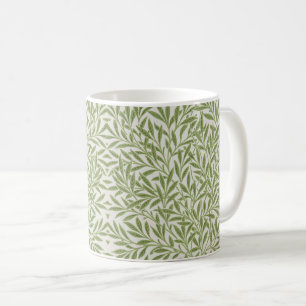 Muster aus grünen, blättrigen Zweigen Kaffeetasse