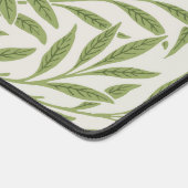 Muster aus grünen, blättrigen Zweigen  Schreibtischunterlage (Ecke)