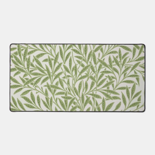 Muster aus grünen, blättrigen Zweigen Schreibtischunterlage (Vorderseite)