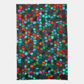 Muster aus mehrfarbigem Hartglas Geschirrtuch (Vertikal)