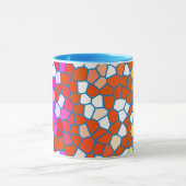 Muster aus mehrfarbigem Hartglas Tasse (Zentrum)
