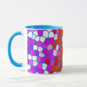 Muster aus mehrfarbigem Hartglas Tasse (Links)
