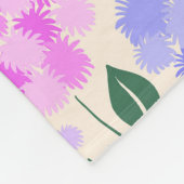 Muster aus rosa, lila und blauen Blumen Fleecedecke (Ecke)