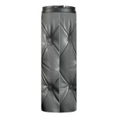 Muster aus schwarzem echtem Leder mit Thermosbecher (Rückseite)