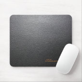 Muster aus schwarzem Leder - benutzerdefinierte Mo Mousepad (Mit Mouse)