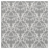 Muster aus weißem grauem, parisianischem Damask Stoff (Muster)