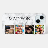 Muster aus weißem Marmor Case-Mate iPhone Hülle (Rückseite (Horizontal))