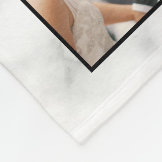 Muster aus weißem Marmor Fleecedecke (Ecke)