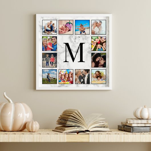 Muster aus weißem Marmor Fotodruck