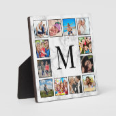 Muster aus weißem Marmor Fotoplatte (Vorderseite)